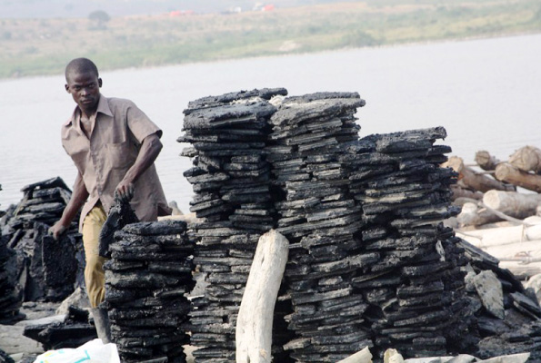 Salt deposits on Lake Katwe
