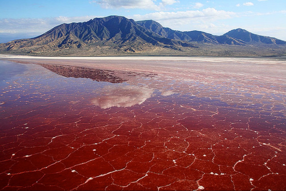salty lake natron
